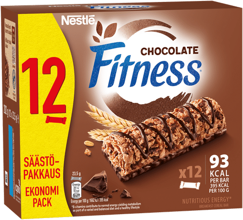 Nestlé Fitness 12x23.5g Suklainen viljapatukka｜Fitness 雀巢 Fitness 12x23.5克 巧克力谷物棒