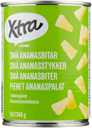 Xtra pienet ananaspalat 567/340 g