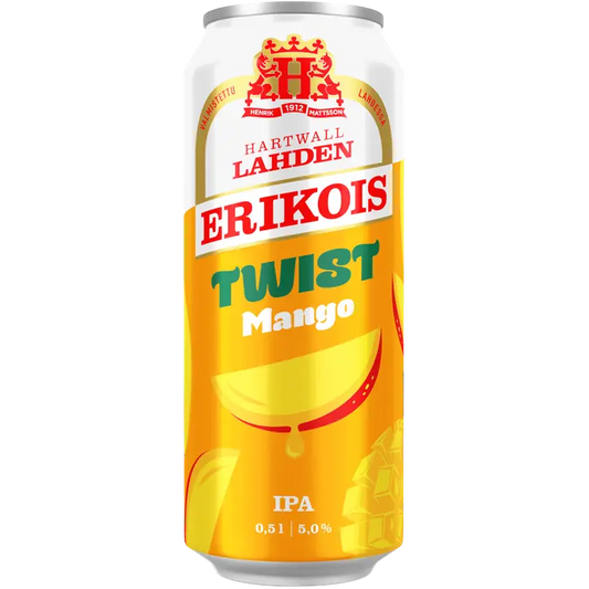 Lahden Erikois Twist Mango olut 5% 0,5 l｜Lahden Erikois 扭扭芒果饮料 5% 0,5 l