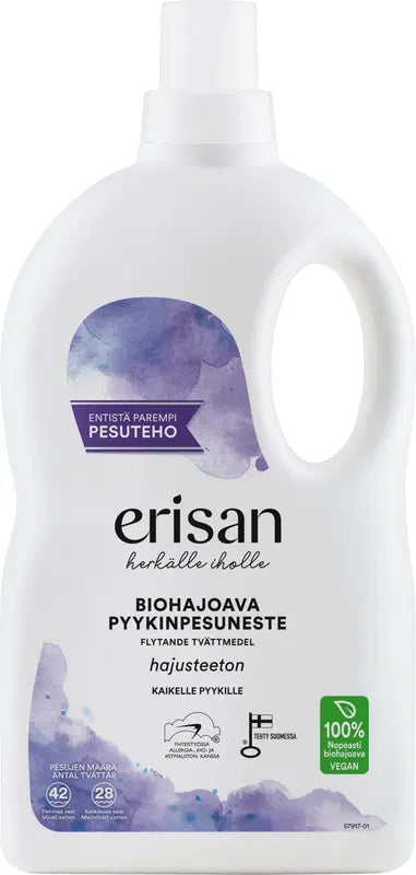 Erisan 无香型可生物降解洗衣液 1.5l｜Erisan Hajusteeton Biohajoava Pyykinpesuneste 1.5l