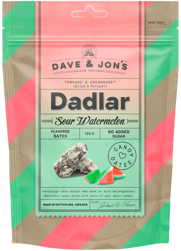 Dave&Jons taatelit kirpeä meloni 125 g
