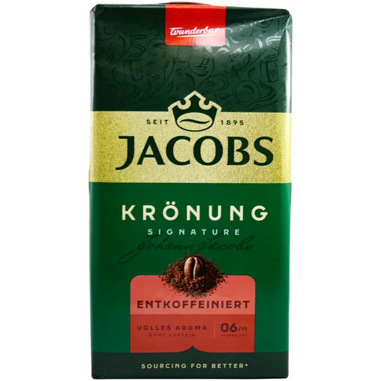 Jacobs Krönung kofeiiniton suodatinkahvi 500g｜Jacobs Krönung 脱咖啡因滴滤咖啡 500g