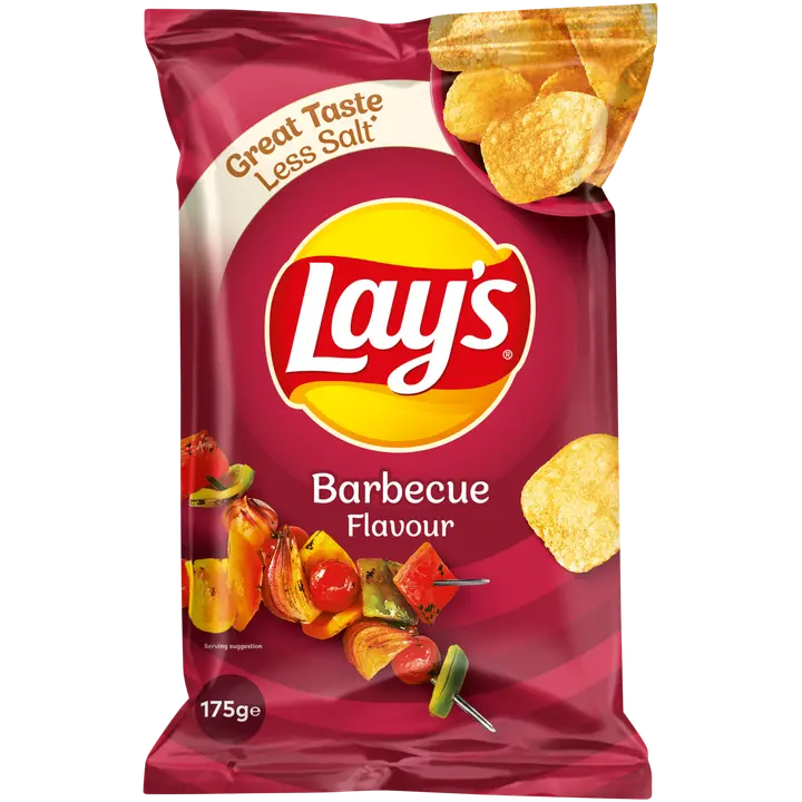 Lay's barbecue maustettu perunalastu 175g-Lay's 烧烤调味薯片 175g
