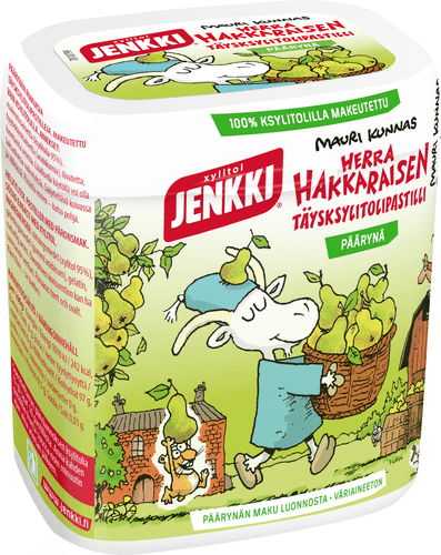 Herra Hakkarainen 珍基 哈卡莱宁先生 梨 全木糖醇含片 55g｜Jenkki Herra Hakkarainen Päärynä täysksylitolipastilli 55g