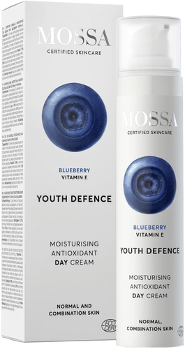 Mossa YOUTH DEFENCE 保湿抗氧化日霜 50ml｜Mossa YOUTH DEFENCE Moisturising antioxidant päivävoide, 50ml