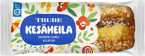 Trube Kesäheila Raparperi-kanelihillopitko 350 g raparperi-kanelitäytteinen pullapitko｜Trube 夏日伴侣 大黄肉桂果酱卷 350克 大黄肉桂馅面包卷