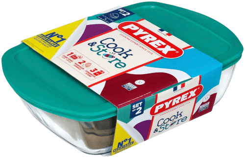 Pyrex 绿松石色烤盘套装