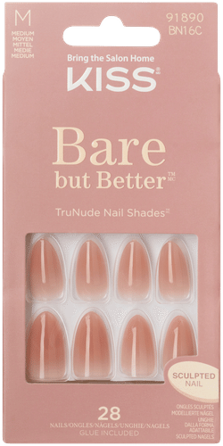 Kiss Bare but Better 指甲油 Fairest Nude 28kpl