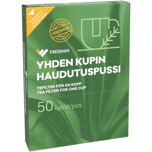 Fredman yhden kupin teenhaudutuspussi 50kpl｜Fredman 一杯茶浸泡袋 50kpl
