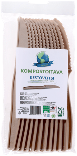 SaveGaia kompostoitava ja biohajoava kestoveitsi 12kpl