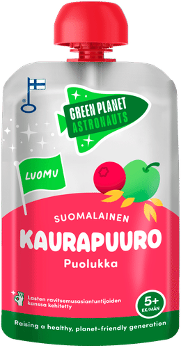Green Planet Astronauts 有机芬兰燕麦粥 越橘 100g 5个月以上｜Green Planet Astronauts Luomu Suomalainen Kaurapuuro Puolukka 100g 5kk+