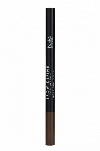 MUA Make Up Academy 眉形定义眉笔（带晕染刷）深棕｜MUA Make Up Academy Brow Define Eyebrow Pencil with Blending Brush Dark Brown kulmakynä