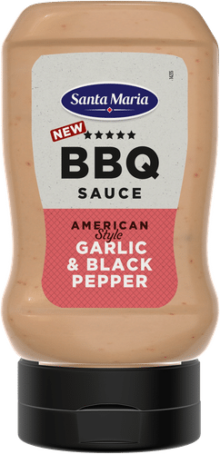 Santa Maria 280克蒜香黑椒烧烤酱｜Santa Maria BBQ Sauce Garlic & Black Pepper 280g maustekastike