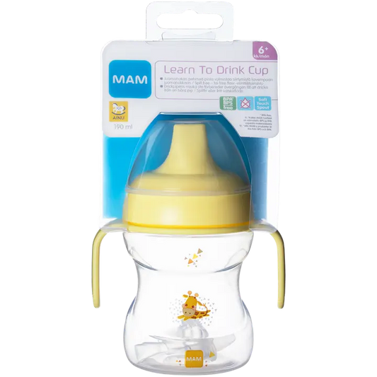 MAM 190ml Learn to Drink Cup 6+kk nokkamuki｜None MAM 190ml 学饮杯 6+ 个月饮水杯