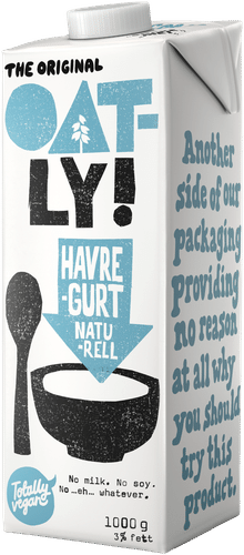 Oatly 原味燕麦酸奶 1L｜Oatly Havregurt Maustamaton 1L