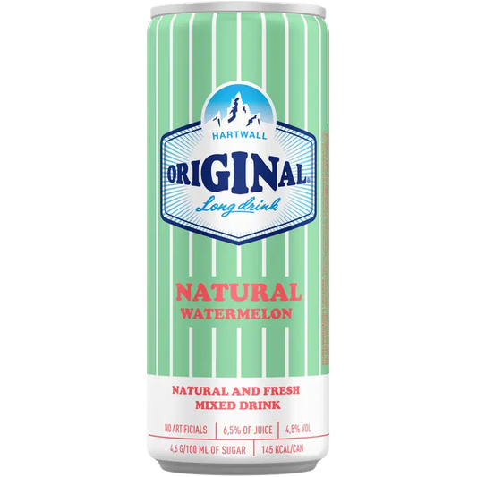 Hartwall Original Long Drink Natural Watermelon 4,5% 0,33 l｜Hartwall Original Long Drink 天然西瓜 4.5% 0,33 l
