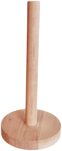 Pinetta 圆形厨房纸巾架，欧洲赤松木，Pinetta