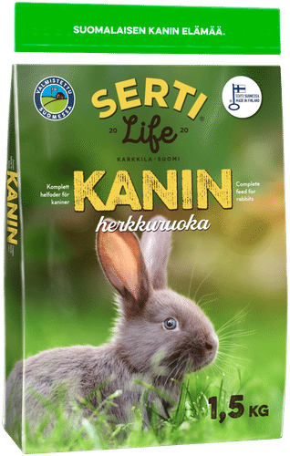 KOTIMAINEN SertiLife Kanin herkkuruokapelletti 1,5 kg