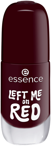 essence gel nail polish 12 LEFT ME on RED 8 ml