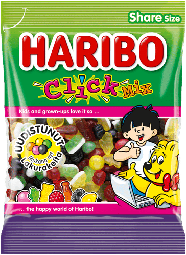 Haribo Click Mix 275克糖果袋｜HARIBO Click Mix 275g Karkkipussi
