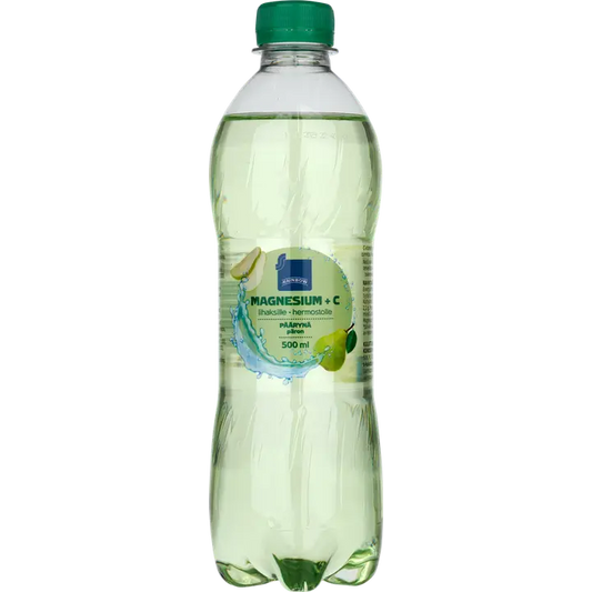 Coop päärynä magnesium + C-vitamiini hiilihapotettu juoma 0,5l｜Coop 梨镁+维生素C碳酸饮料 0,5l