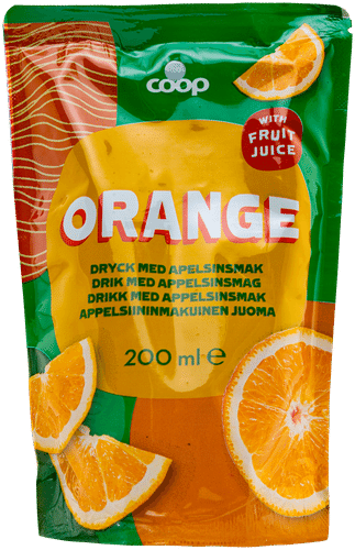 Coop mehujuoma appelsiini 0,2 l｜Coop 果汁饮料橙子 0,2 l