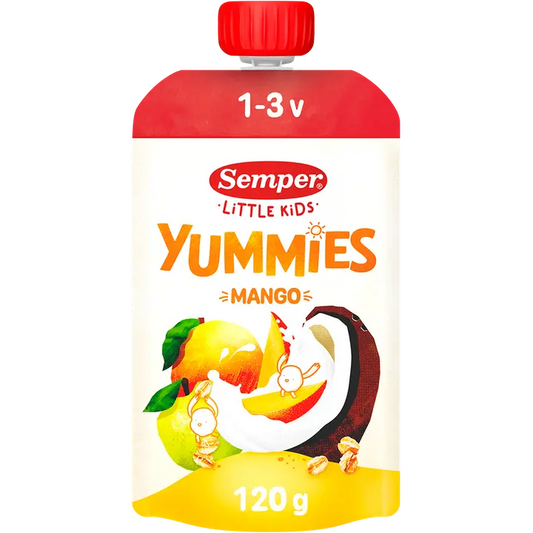 Semper Yummies smoothie mango 120g 1-3 vuotiaille｜Semper Yummies 芒果冰沙 120g 适合 1-3 岁儿童