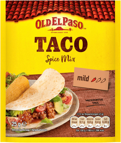 Old El Paso 塔可调味料 原味 25g｜Old El Paso Taco Mausteseos Original 25g