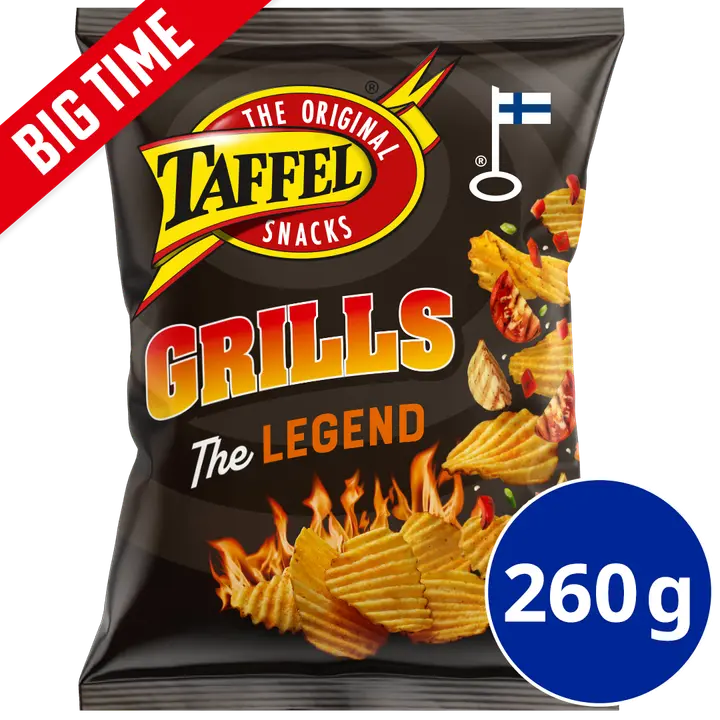 Taffel Grills grillimaustettu sipsi 260g-Taffel 烤架烧烤调味薯片 260g