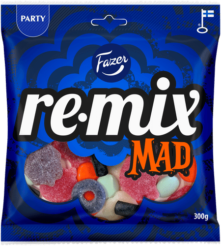 Fazer Remix Mad糖果袋 300g｜Fazer Remix Mad karkkipussi 300g