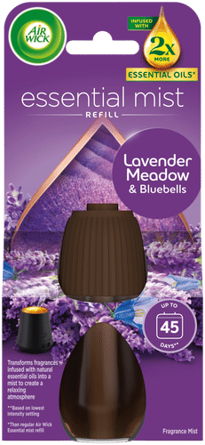 Airwick Essential Mist täyttö Lavender Meadow & Bluebells 20ml