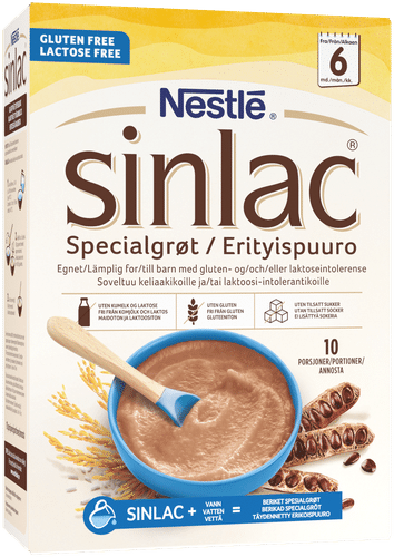 Nestlé Sinlac 无乳糖无麸质米糊 6个月以上 500g｜Nestlé Sinlac Maidoton ja gluteeniton riisipuuro 6kk 500g