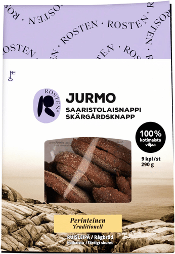 Rosten Jurmo Saaristolaisnappi 9kpl 290g ruispalaleipä｜Leipomo Rosten Rosten 尤尔莫群岛面包 9个 290克 黑麦面包片