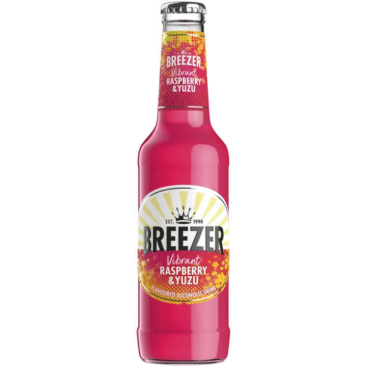 Breezer Vadelma&Yuzu juomasekoitus 4 % lasipullo 0,275 L｜Breezer 覆盆子&柚子混合饮料 4% 玻璃瓶 0,275 L
