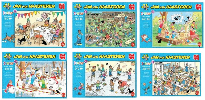 Jumbo Jan van Haasteren junior拼图组合150/240/360片｜Jan van Haasteren junior palapelilajitelma 150/240/360 palaa