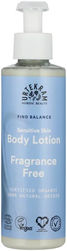 Urtekram 无香敏感肌身体乳 245ml｜URTEKRAM Vartalovoide Fragrance Free for sensative skin 245ml