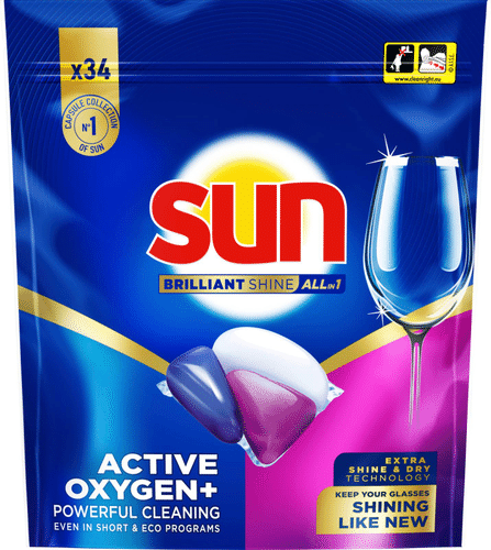Sun Brilliant Shine全合一洗碗块 34 kpl