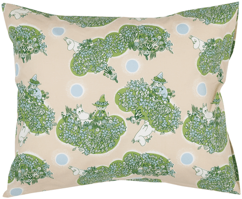 Moomin Arabia Muumi tyynyliina 50x60 Yhdessä aina GOTS