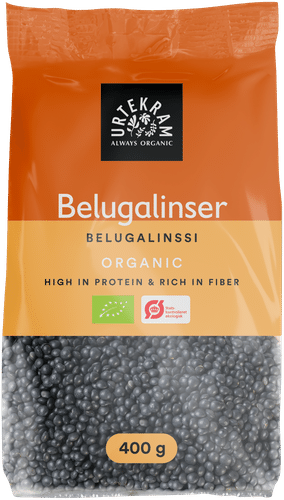 Urtekram luomu Belugalinssi 400g