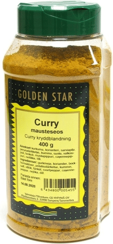 Golden Star 400克咖喱调味料｜Golden Star 400g Curry mausteseos