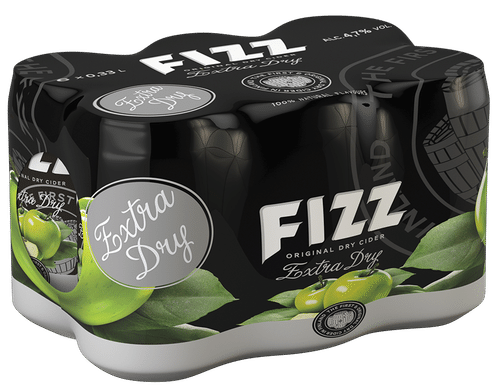 FIZZ 6 x Fizz Extra Dry 苹果气泡饮料 4.7% 每瓶 0.33 升