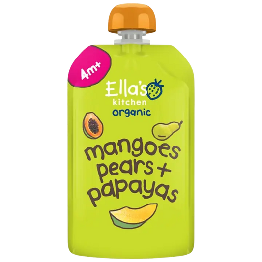 Ella's Kitchen Mango-päärynä-papaijasose alkaen 4kk LUOMU 120g｜Ella's Kitchen 芒果梨木瓜泥 4 个月起 有机 120g