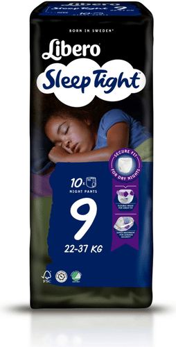 Libero SleepTight 9 10片装 22-37kg｜LIBERO SleepTight 9 10kpl 22-37kg