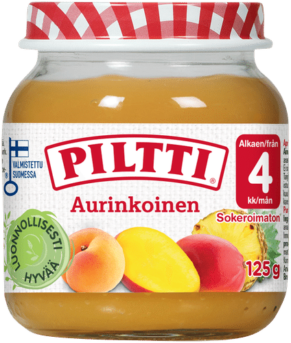 Piltti 125g 阳光水果泥 4个月