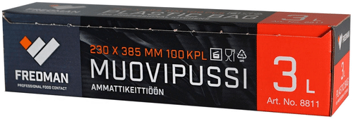 Fredman muovipussi 3l x 100kpl