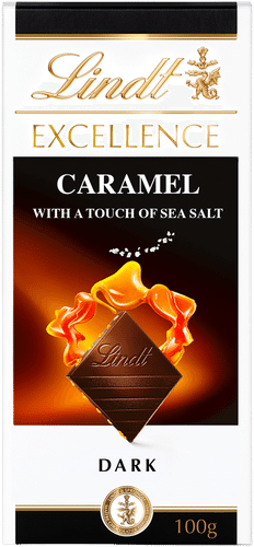 Lindt Excellence 焦糖海盐黑巧克力排 100g