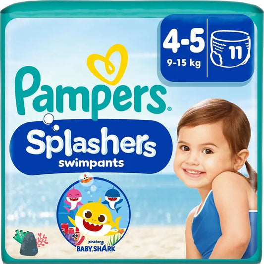 Pampers Splashers S4-5 9-15kg 11kpl uimavaippa｜Pampers Splashers S4-5 9-15公斤 11片游泳尿布