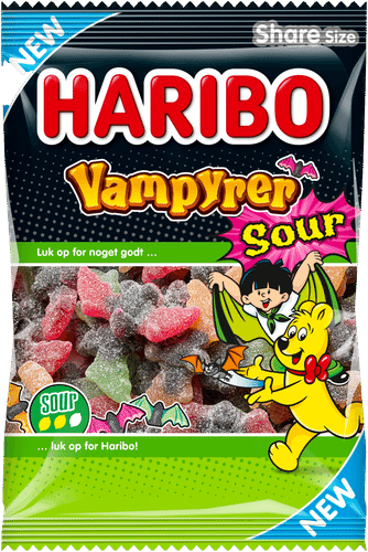 Haribo 吸血鬼酸味 375g 糖果袋