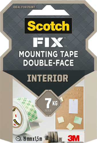 Scotch-Fix™ Interior kiinnitysteippi 4496G-1915-P, 19 mm x 1,5 m, 1 rulla/pakkaus
