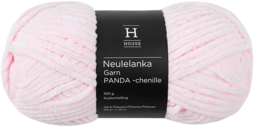 House Panda雪尼尔纱线 100克 灰姑娘粉 2540